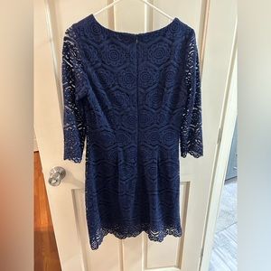 Rn studio navy lace dress